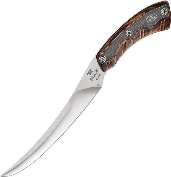 BUCK Knives Open Season Boning Rosewood Handles Fixed Fillet Blade Knife
