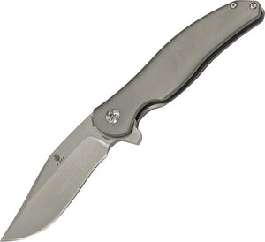 Kizer 9" Compadre Gray Titanium Folding Knife Pocket SW S35VN EDC Folder