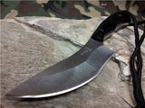 Elk Ridge Fixed Knife 7.6" Overall Recurve Edge Stainless Hunting Outdoor - e547BK