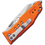 Marbles Linerlock Orange Handle Folding Utility Knife 558