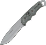 TOPS Cochise Ranger Fixed Carbon Steel Blade Black Linen Micarta Handle Knife