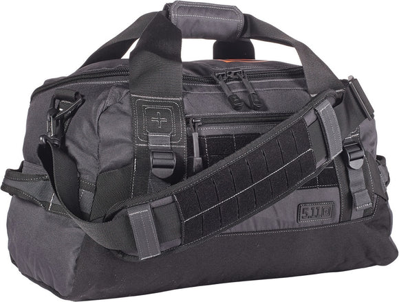 5.11 Tactical NBT Mike Double Tap Grap-and-Go Storage 27L Capacity Travel Black Duffel Bag