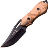 Elk Ridge 6" Camo Pakkawood Stainless Fixed Blade Hunter Knife 562BC