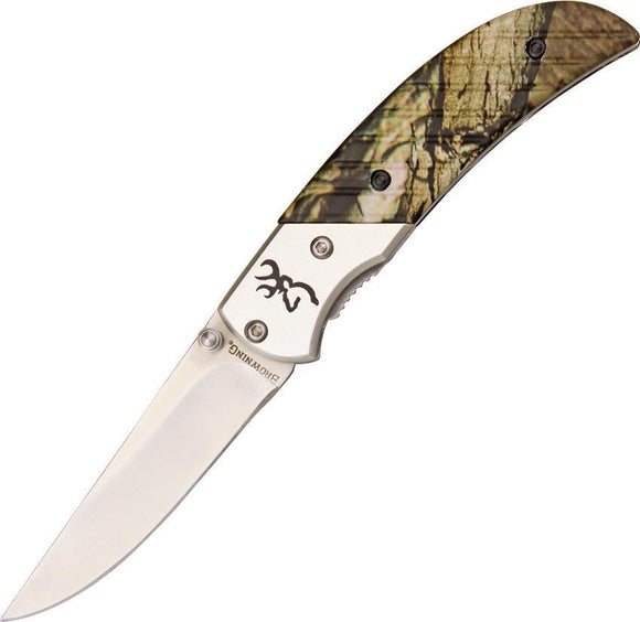 Browning Prism II Mossy Oak Camo Aluminum Linerlock Folding Pocket Knife
