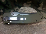 CRKT Crawford Kasper Satin Plain Edge Linerlock Folding Knife 6773sod