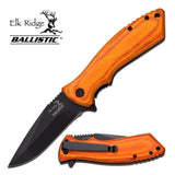 Elk Ridge Spring Assisted Folding Pocket Knife with Bubinga Wood -  a002lb