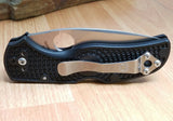 Spyderco Native 5 Lightweight Locback Folding Blade Black Handle Knife 41PBK5