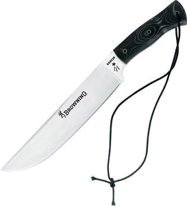 Browning 15" Crowell Barker Competition Tool Black Handle Fixed Blade Knife