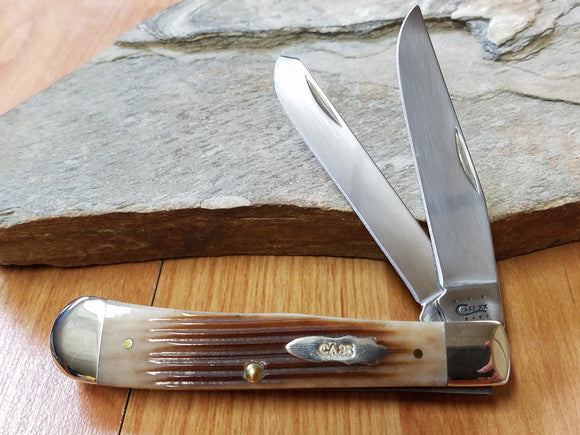 case trapper ginger bone pocket knife