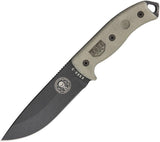 ESEE 11" Model 5 Tactical Fixed Black Blade Canvas Handle Knife
