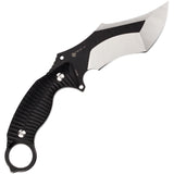RUIKE F181 Black 9" Fixed Blade Knife + Sheath 181b1
