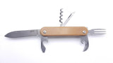 MKM-Maniago Knife Makers Malga 6 Natural Micarta M390 Multipurpose Knife p06nc