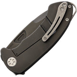 Medford Theseus Framelock Black Folding Pocket Knife 040SJQ31PT