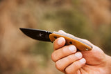 TOPS 3 Pointer Tan Canvas Micarta Fixed Blade Knife 3pr02