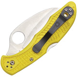 Spyderco Tasman Salt 2 Lockback Folding Serrated Blade Yellow Knife 106SYL2