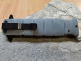 MTECH Light Gray Spring Assisted Folding Clip Point Pocket Knife - a905fe