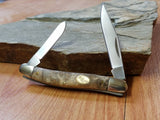 Red River 3.5" Muskrat Burl wood Gentlemens Folding Pocket Knife - 6023ym