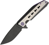 WE KNIFE Black Flipper Titanium Folding Pocket Knife S35VN - 602C