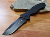 Kershaw Emerson Black CQC-9K Folding Knife Plain Edge - 6045BLK