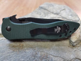 Kershaw Emerson CQC-5K Green Handle Black Blade Tactical Knife - 6074OLBLK