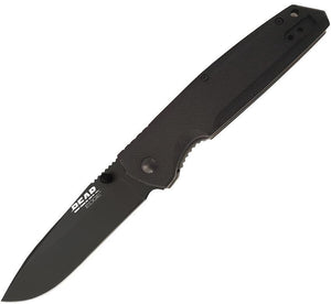 Bear Edge Knives A/O Folding Blade Stainless Linerlock Black Handle Knife