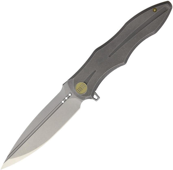 WE KNIFE Co Gray Handle Folding Knife SW Satin Blade BOHLER M390 Folder