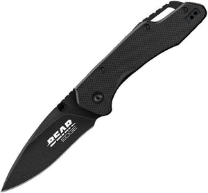 Bear Edge Knives Linerlock A/O Folding Drop Blade Black G10 Handle Knife