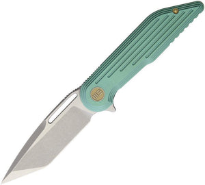WE KNIFE 7.5" Tanto Green Flipper Folding Pocket Knife SW Bohler M390