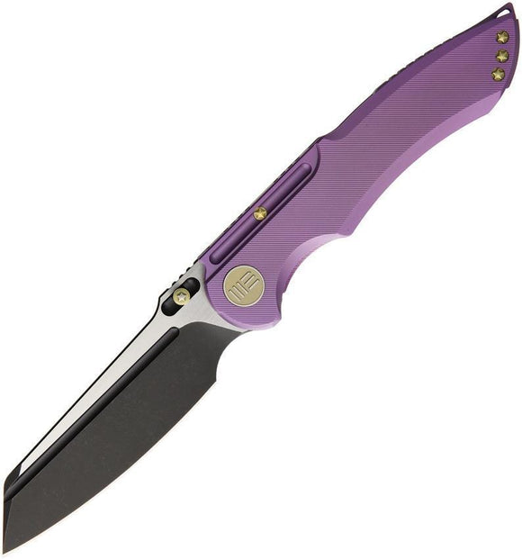 WE KNIFE Purple Wharncliffe Framelock Folding Pocket Knife Bohler M390