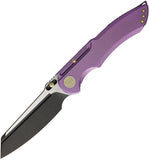 WE KNIFE Purple Wharncliffe Framelock Folding Pocket Knife Bohler M390