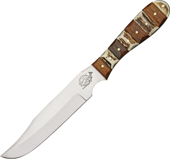 Fox N Hound Skinner Wood Stag Fixed Blade Knife 622