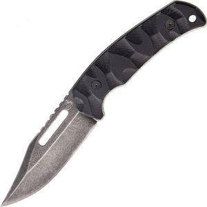 Colt Tactical 8 1/2" Black Stonewash G10 Combat Hunter Fixed Blade Knife 624