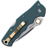 Cold Steel Golden Eye Lockback Folding Spear Pt Blade Green Handle Knife 62QFGS