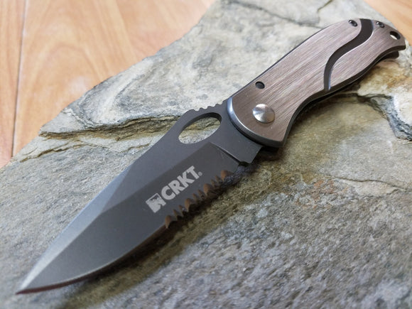 CRKT Pazoda Pocket Knife Combo Edge Blade - 6490