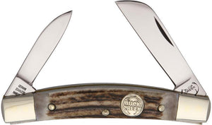 BUCK CREEK Knives Cobra Genuine Deer Stag Folding Blades Pocket Knife