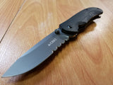 CRKT Incendor Assisted Black G-10 Veff Combo Edge Folding Knife - 6875