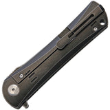 Bestech Knives Kendo Framelock Black Titanium S35VN Folding Flipper Knife 1903b