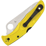 Spyderco Pacific Salt 2 Yellow Lockback Serrated H1 Folding Knife 91syl2