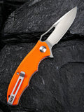 Civivi Little Fiend Linerlock Orange G10 Folding D2 Steel Pocket Knife 910B
