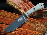 ESEE Model 6 Fixed Blade w/ Modified Green Handle Knife + Sheath 6HM