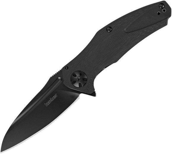 Kershaw Natrix Black Framelock Assisted Open Black G10 Folding Knife