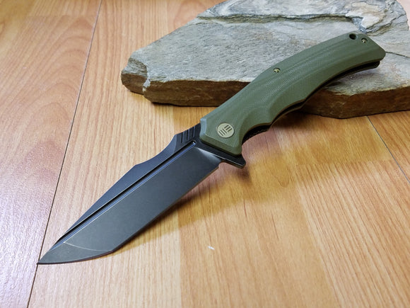 WE KNIFE Co THRAEX Green G10 Handle Folding Knife