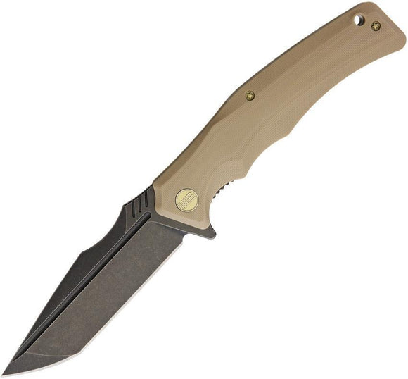 WE KNIFE Co THRAEX Tan G10 Handle Folding Knife