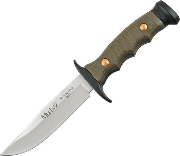 Muela Premium Bowie Fixed Blade Knife OD Green 7 5/8