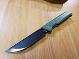 WE KNIFE Co Straight Up Green Handle Folding Knife