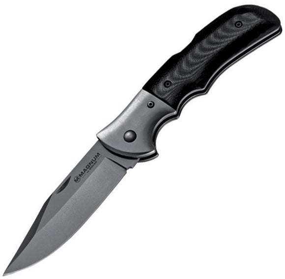 Boker Magnum Eminence Lockback Titanium-Coated Blade Black Folding Knife