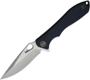 WE KNIFE CO. Ignition Framelock Folding Satin Blade Black G10 Handle Knife