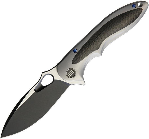 WE KNIFE CO Zephyr Framelock Gray CF Titanium Bohler M390 Folding Knife