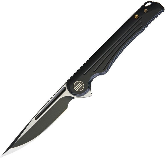 WE KNIFE CO Array Framelock Black Titanium Handle Folding Drop Blade Knife