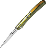 BUCK Knives SpitFire Lockback Green Aluminum Handle Folding Blade Knife - 722GRS1